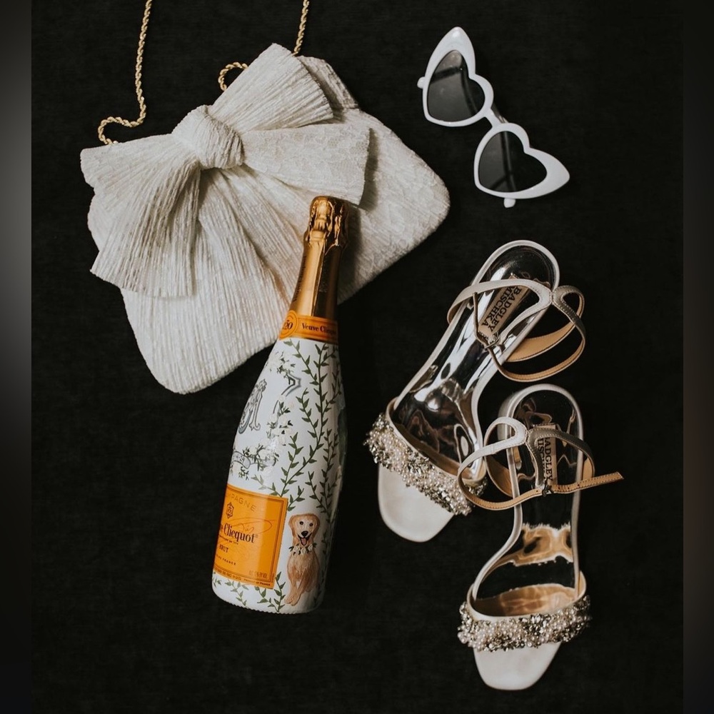 Badgley Mischka Kate Wedding Sandals Ivory